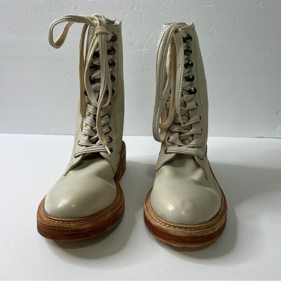 Free People Santa Fe Lace Up Boots combat boots Sz 8 - Picture 3 of 10